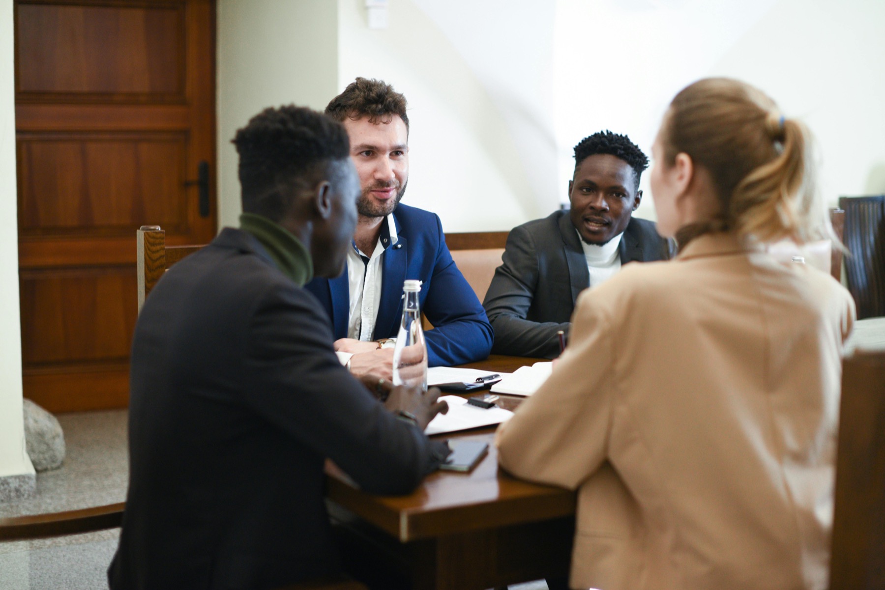 Financial advisory team meeting